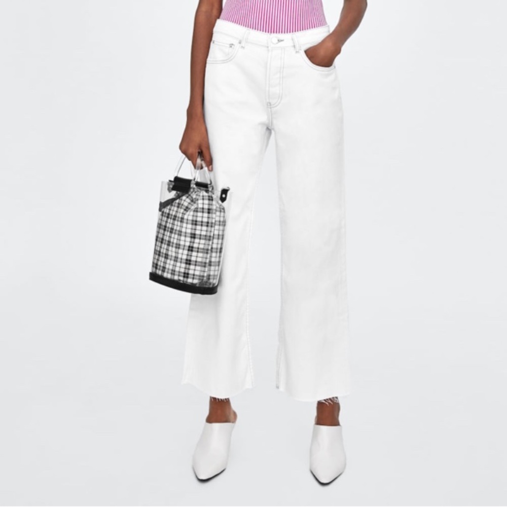 Hi-rise cropped jean